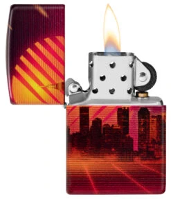 Zippo Cyber City Design -Zippo 48505 Z SP Lighter 49352 PT02