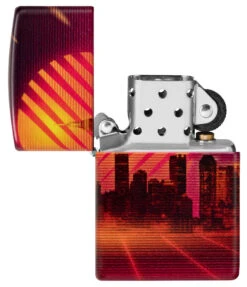 Zippo Cyber City Design -Zippo 48505 Z SP Lighter 49352 PT03