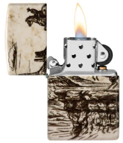 Zippo Wild West Design -Zippo 48518 Z SP Lighter 49352 PT02