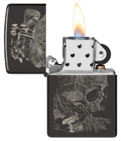 Zippo Skull Mushroom Design -Zippo 48590 Z SP Lighter 24756 PT02