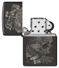 Zippo Skull Mushroom Design -Zippo 48590 Z SP Lighter 24756 PT03