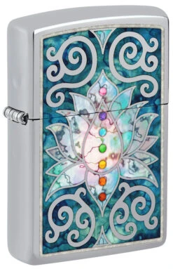 Zippo Lotus Flower Design
