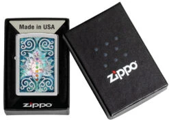 Zippo Lotus Flower Design -Zippo 48592 Z SP Lighter 250 PT05