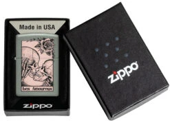 Zippo Death Kiss Design -Zippo 48594 Z SP Lighter 49843 PT05