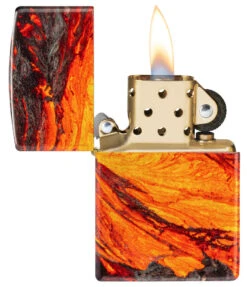 Zippo Lava Flow Design 19 Zippo Lava Flow Design -Zippo 48622 Z SP Lighter 48458 PT02