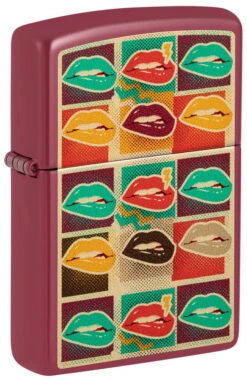 Zippo Pop Art Lips Design