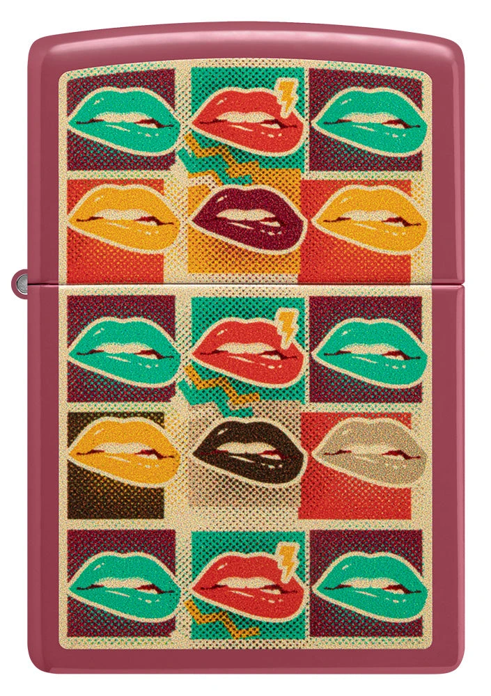 Zippo Pop Art Lips Design 4 Zippo Pop Art Lips Design - Image 2