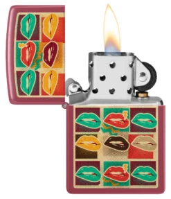 Zippo Pop Art Lips Design 11 Zippo Pop Art Lips Design -Zippo 48653 Z SP Lighter 49844 PT02