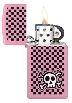 Zippo Checkered Skull 10 Zippo Checkered Skull -Zippo 48680 Z SP Lighter 1638 PT02