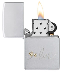 Zippo Heart Two Tone -Zippo 48725 Z SP Lighter 205 PT02