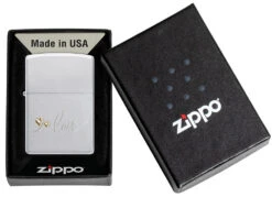 Zippo Heart Two Tone -Zippo 48725 Z SP Lighter 205 PT05