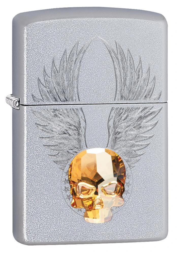 Zippo Gold Skull Design