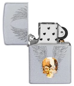 Zippo Gold Skull Design 15 Zippo Gold Skull Design -Zippo 49034 Z Lighter PT03