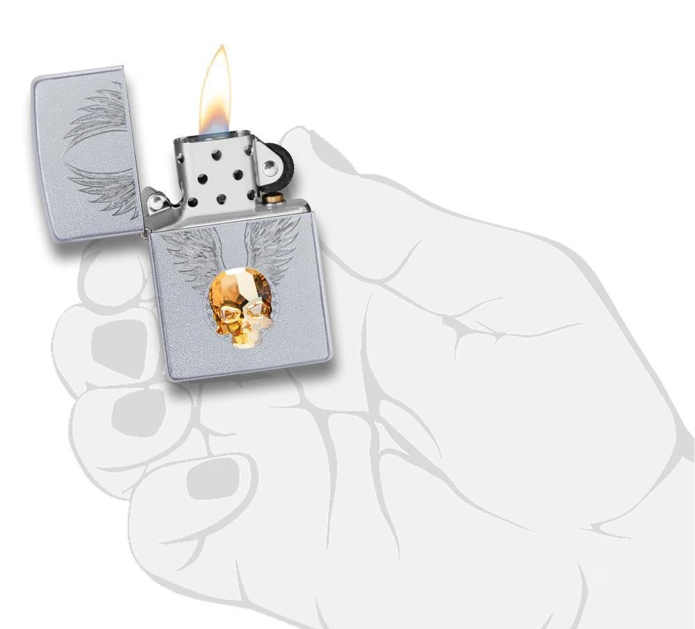 Zippo Gold Skull Design 7 Zippo Gold Skull Design - Image 5