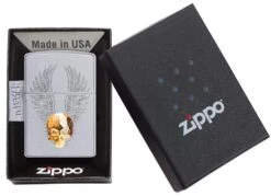 Zippo Gold Skull Design 14 Zippo Gold Skull Design -Zippo 49034 Z Lighter PT05