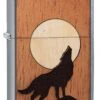 Zippo WOODCHUCK USA Howling Wolf -Zippo 49043 Z Lighter MAIN