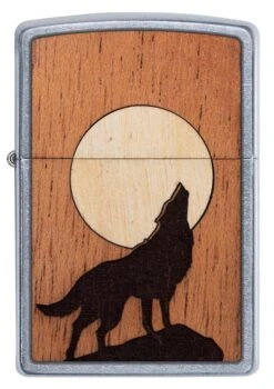 Zippo WOODCHUCK USA Howling Wolf -Zippo 49043 Z Lighter PT01