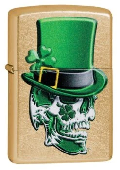 Zippo Irish Skull Design