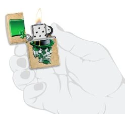 Zippo Irish Skull Design -Zippo 49121 Z SP Lighter 207G PT04