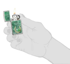 Zippo Slim® Horseshoe Design 12 Zippo Slim® Horseshoe Design -Zippo 49123 Z SP Lighter 1607 PT04