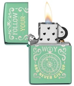 Zippo Follow Your Way Design -Zippo 49161 Z SP Lighter 28129 PT02