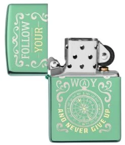 Zippo Follow Your Way Design -Zippo 49161 Z SP Lighter 28129 PT03