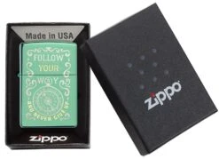 Zippo Follow Your Way Design -Zippo 49161 Z SP Lighter 28129 PT05