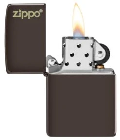 Classic Brown Zippo Logo -Zippo 49180ZL Z SP Lighter 49180 PT02