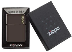 Classic Brown Zippo Logo -Zippo 49180ZL Z SP Lighter 49180 PT05