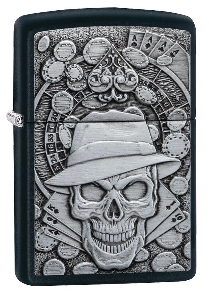 Zippo Gambling Skull