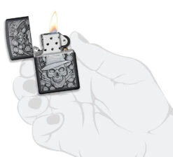 Zippo Gambling Skull -Zippo 49183 Z SP Lighter 218 PT04