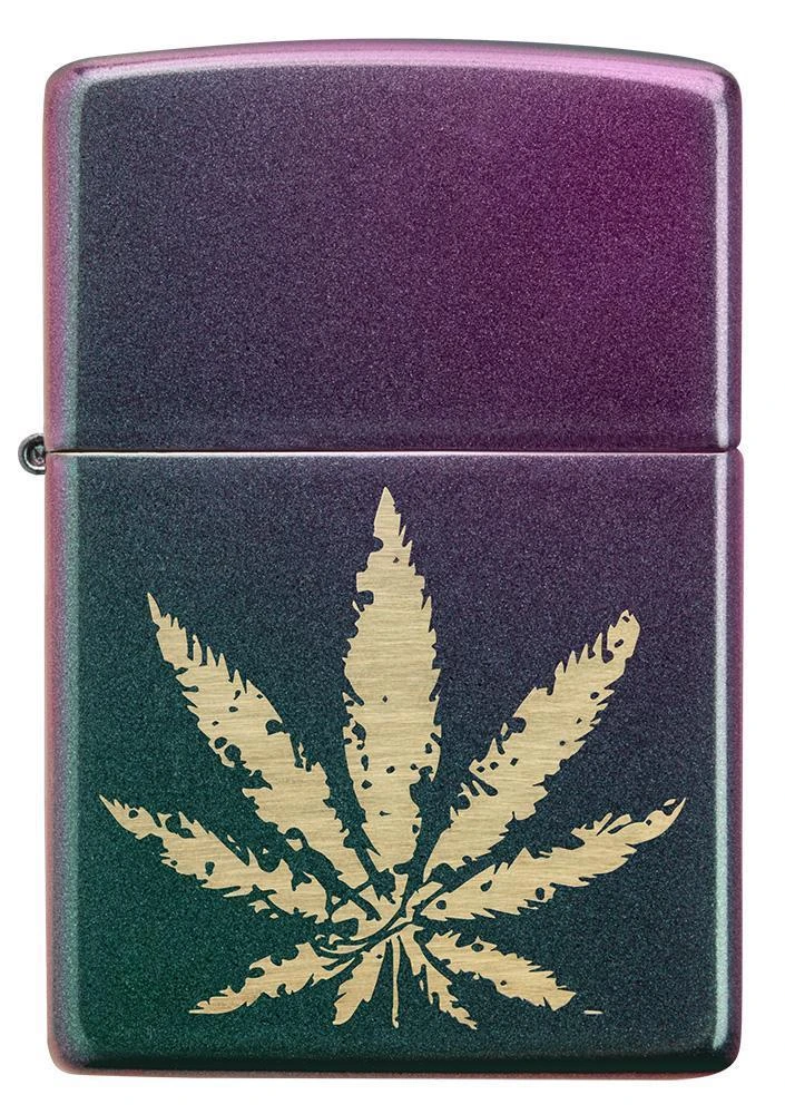 Zippo Iridescent Marijuana Leaf 8 Zippo Iridescent Marijuana Leaf - Image 6