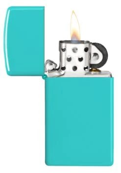 Zippo Slim® Flat Turquoise 10 Zippo Slim® Flat Turquoise -Zippo 49529 Z SP Lighter 49529 PT02