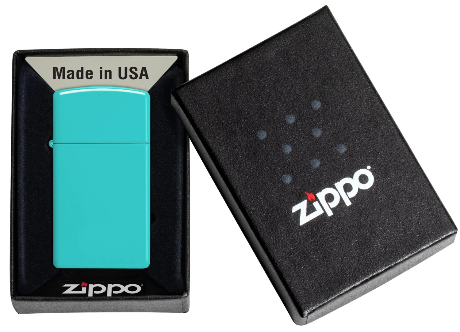 Zippo Slim® Flat Turquoise 8 Zippo Slim® Flat Turquoise - Image 6