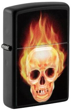 Zippo Flaming Skull Design