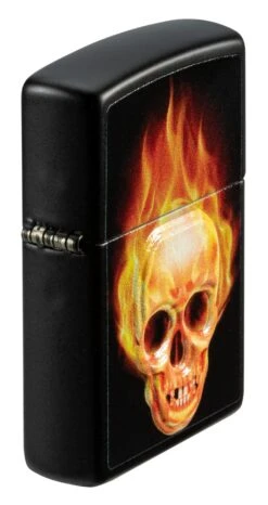 Zippo Flaming Skull Design -Zippo 49925 Z SP Lighter 218 PT06