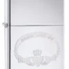 Friendship Loyalty Love Claddagh Zippo Lighter In Chrome 60002416 -Zippo 60002416 zippo 1