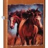 Vintage Horses Zippo Lighter In Toffee 60003301 -Zippo 60003301 zippo 1