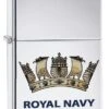 Royal Navy Crest Zippo Lighter In Polished Chrome 60003640 1 Royal Navy Crest Zippo Lighter In Polished Chrome 60003640 -Zippo 60003640 zippo 1