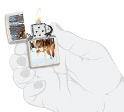 Zippo Wolf In The Snow 11 Zippo Wolf In The Snow -Zippo 60005579 Z SP Lighter 49181 PT04