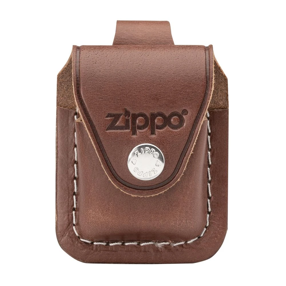 Zippo Brown Lighter Pouch- Loop 3 Zippo Brown Lighter Pouch- Loop