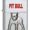 Pit Bull Zippo Lighter In Satin Chrome 1320048 -Zippo httpwww.thelightershop.co .ukimages1320048 zippo 1