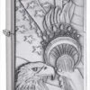Something Patriotic Chrome Zippo Lighter 20895 -Zippo httpwww.thelightershop.co .ukimages20895 zippo 1