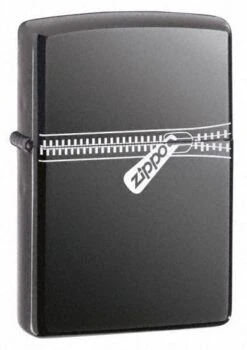 Zipped Black Ice Zippo Lighter 21088
