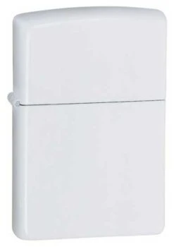 Matte White Zippo Lighter 214