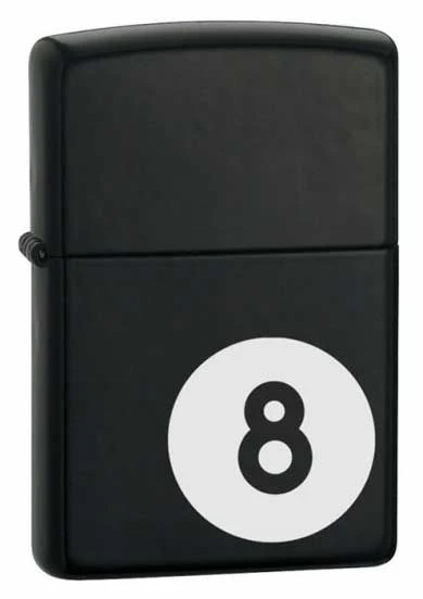 8 Ball Matte Black Zippo Lighter 28432 3 8 Ball Matte Black Zippo Lighter 28432