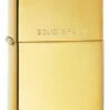High Polished Brass Zippo Lighter With Solid Brass On Lid 254 -Zippo httpwww.thelightershop.co .ukimages254 zippo 1