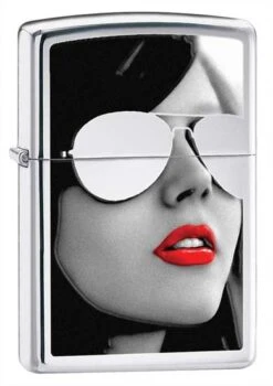 BS Sunglasses Zippo Lighter (Polished Chrome) 28274