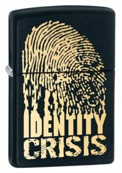 Identity Crisis Zippo Lighter (Matte Black) 28295