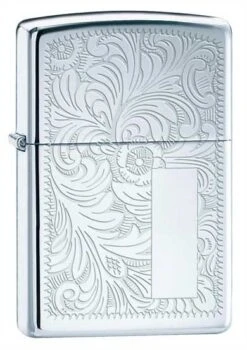 Venetian High Polished Chrome Zippo Lighter 352